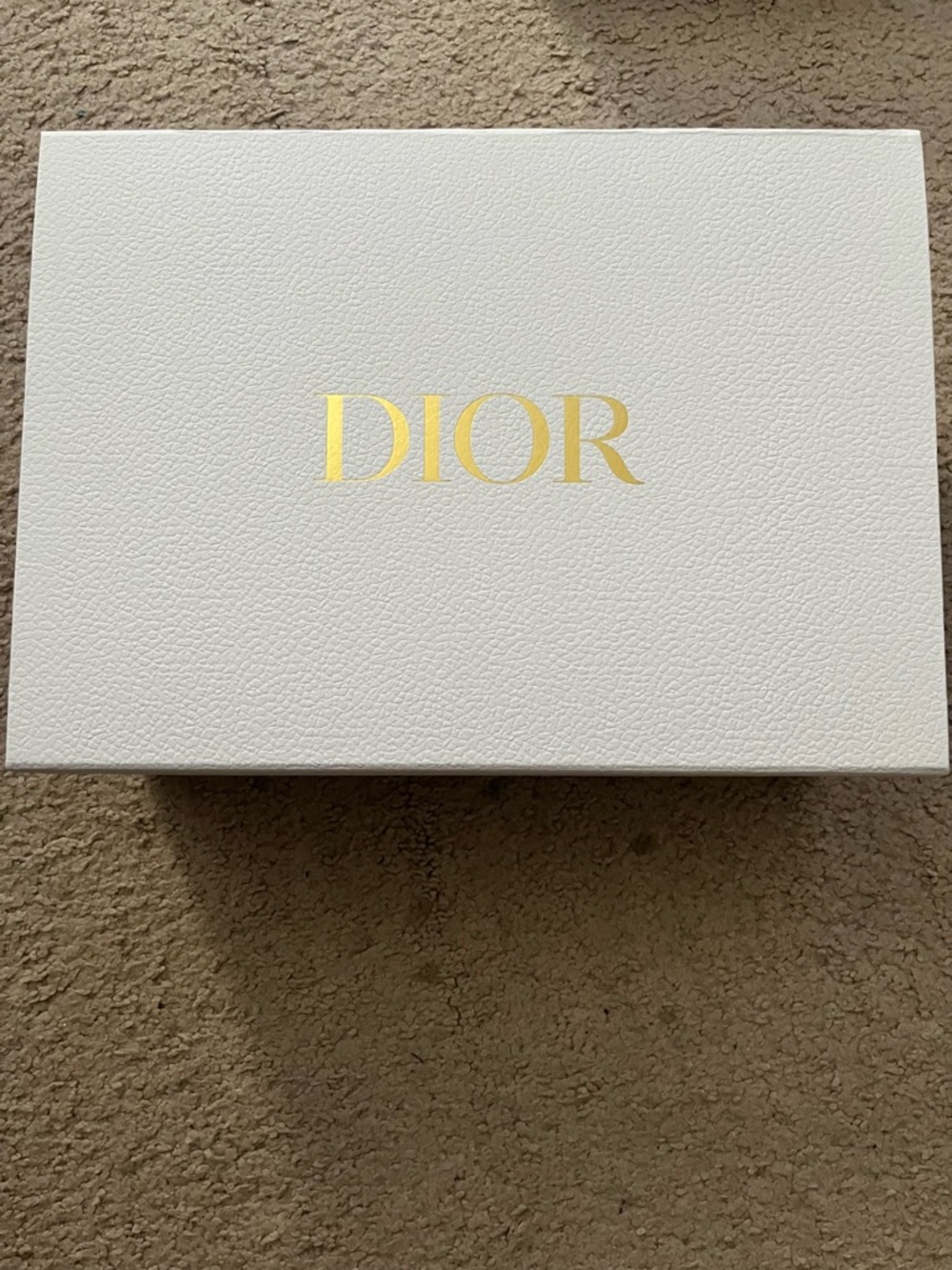 Dior White Box with Gold Logo